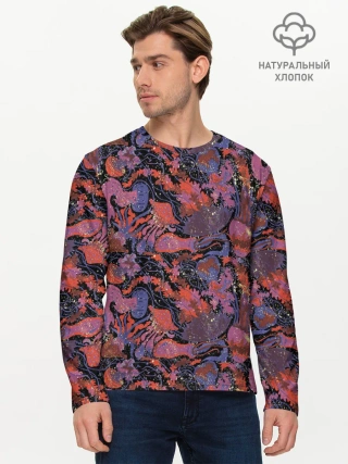 Мужской лонгслив базовый / Медузы