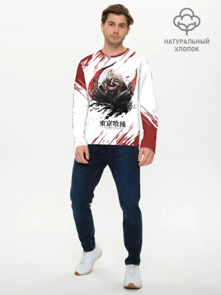 Мужской лонгслив базовый / Kagune | Tokyo Ghoul
