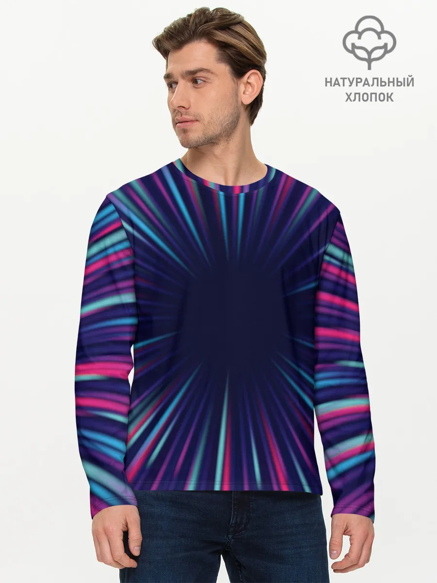 Мужской лонгслив базовый / Вспышка Сверхновой