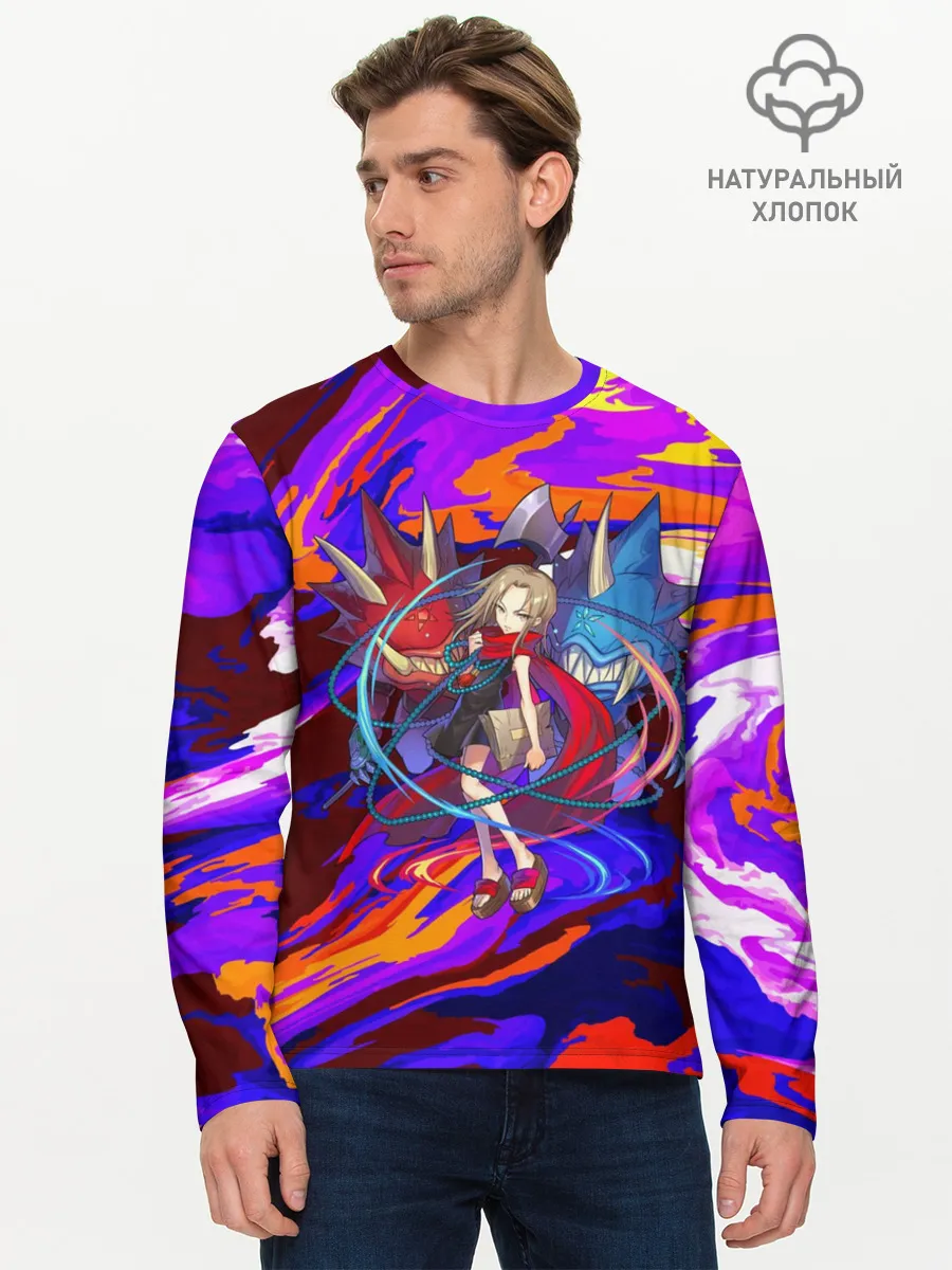 Мужской лонгслив базовый / Шаман Кинг | Анна