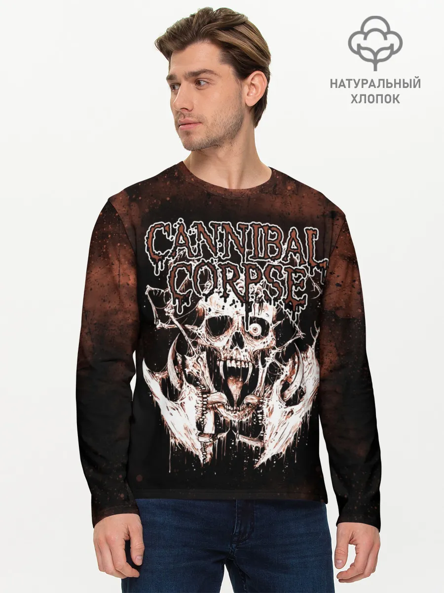 Мужской лонгслив базовый / Cannibal Corpse