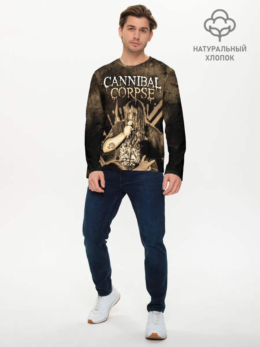 Мужской лонгслив базовый / Cannibal Corpse