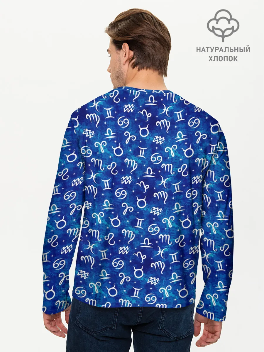 Мужской лонгслив базовый / Знаки Зодиака
