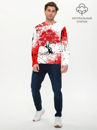 Мужской лонгслив базовый / САКУРА | SAKURA | ВИШНЯ