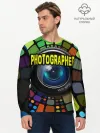 Мужской лонгслив базовый / Фотограф и объектив