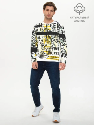 Мужской лонгслив базовый / LIL PEEP Vintage Graffiti Wall