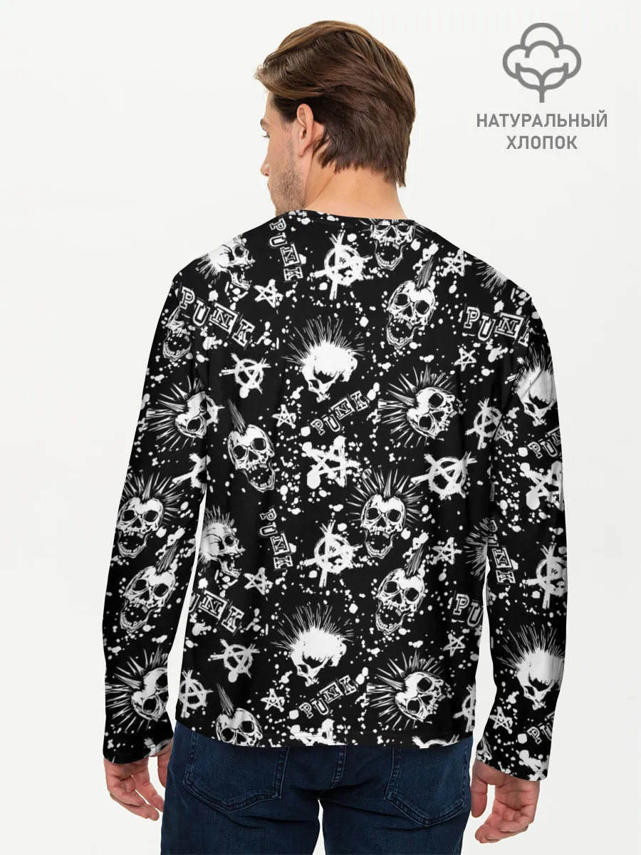 Мужской лонгслив базовый / Панк