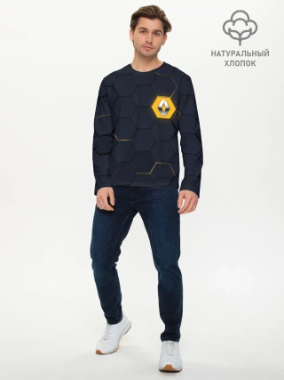 Мужской лонгслив базовый / Renault