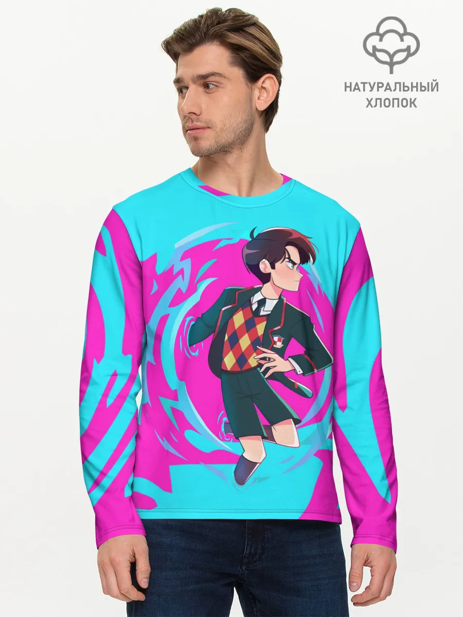 Мужской лонгслив базовый / Путешественник во времени