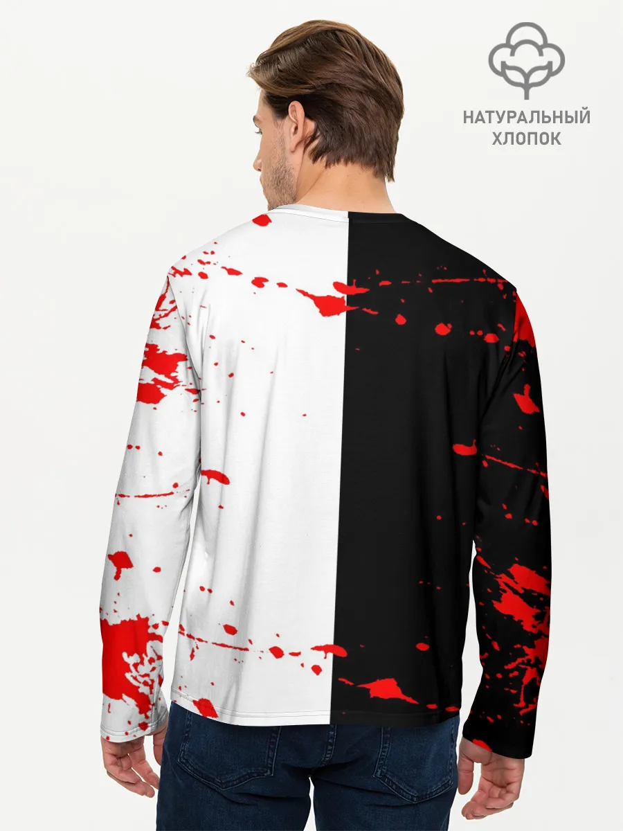 Мужской лонгслив базовый / monokuma с молотком