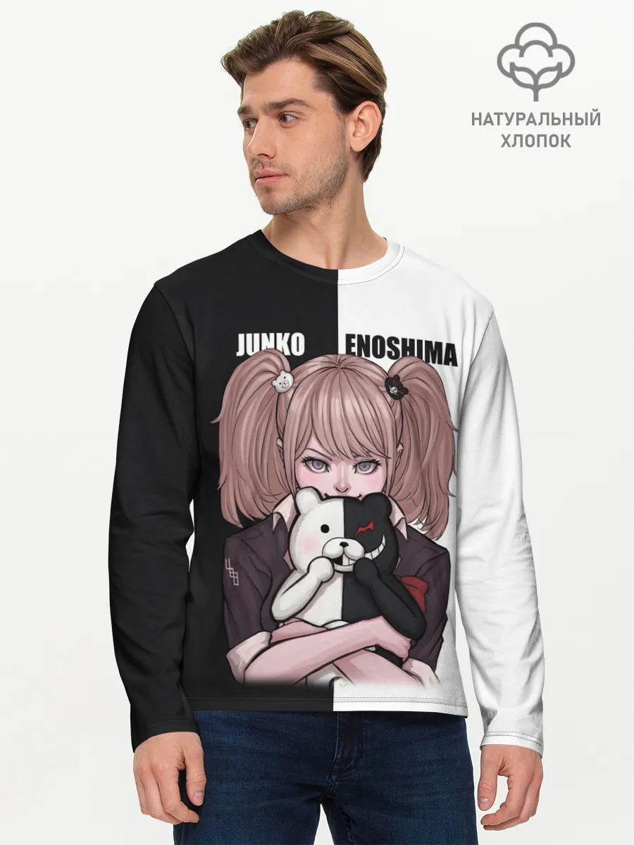 Мужской лонгслив базовый / MONOKUMA / JUNKO