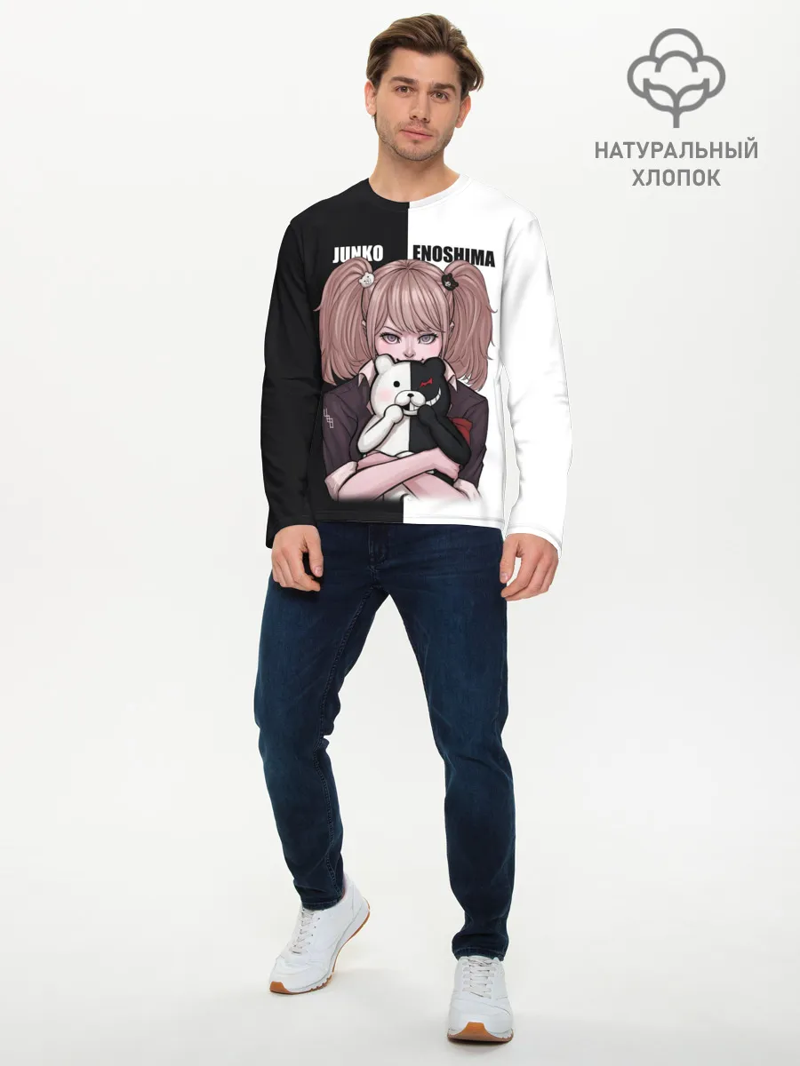 Мужской лонгслив базовый / MONOKUMA / JUNKO