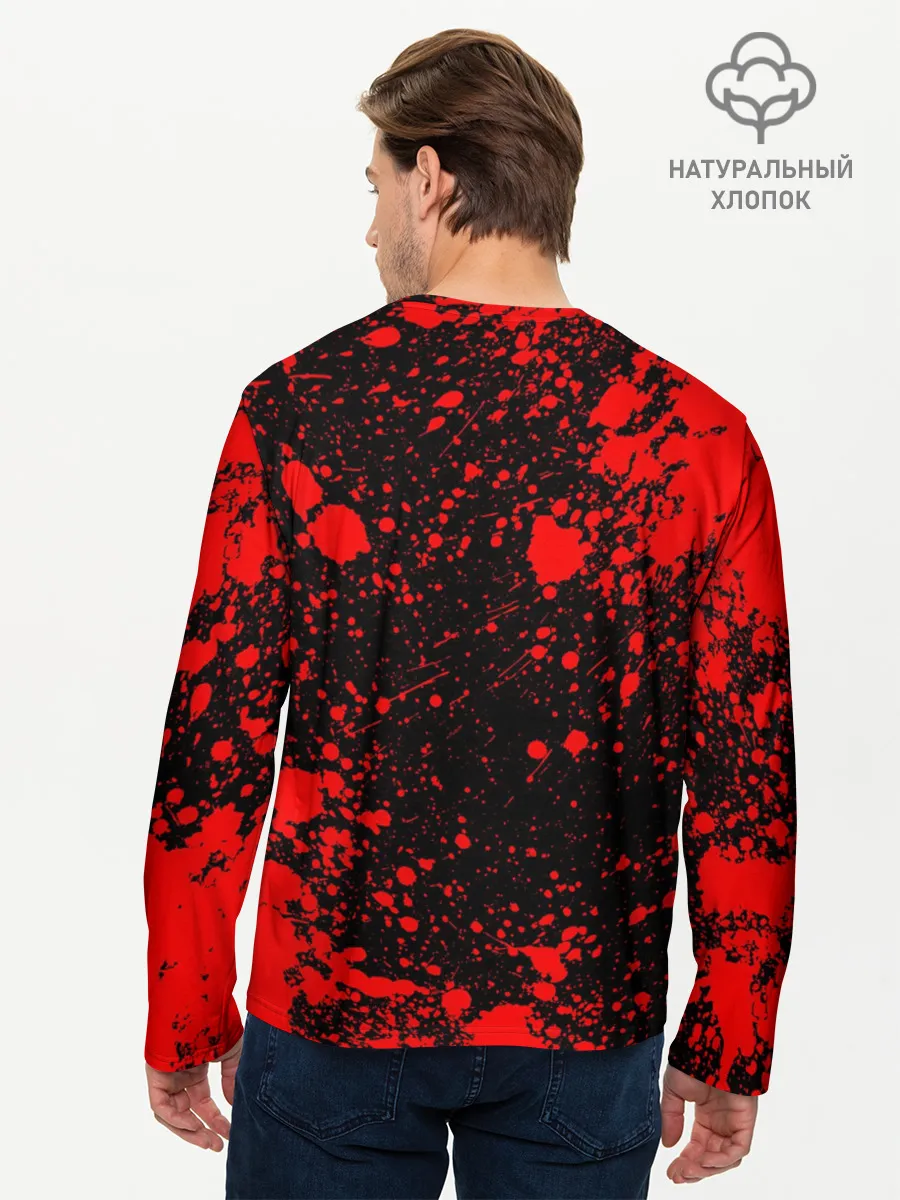 Мужской лонгслив базовый / MONOKUMA / МОНОКУМА BLOOD