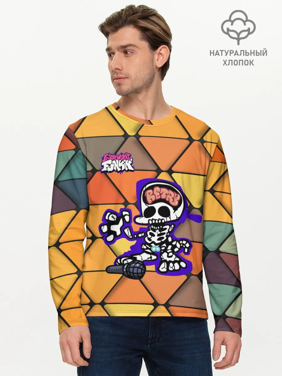 Мужской лонгслив базовый / Friday Night Funkin