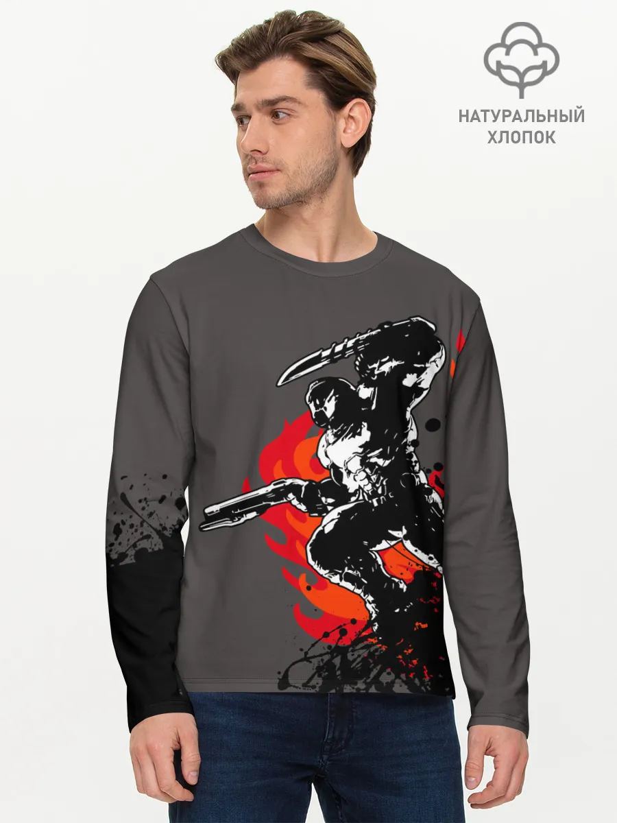 Мужской лонгслив базовый / Doom Eternal