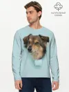 Мужской лонгслив базовый / Беспородная Собака дворняга / A Dog