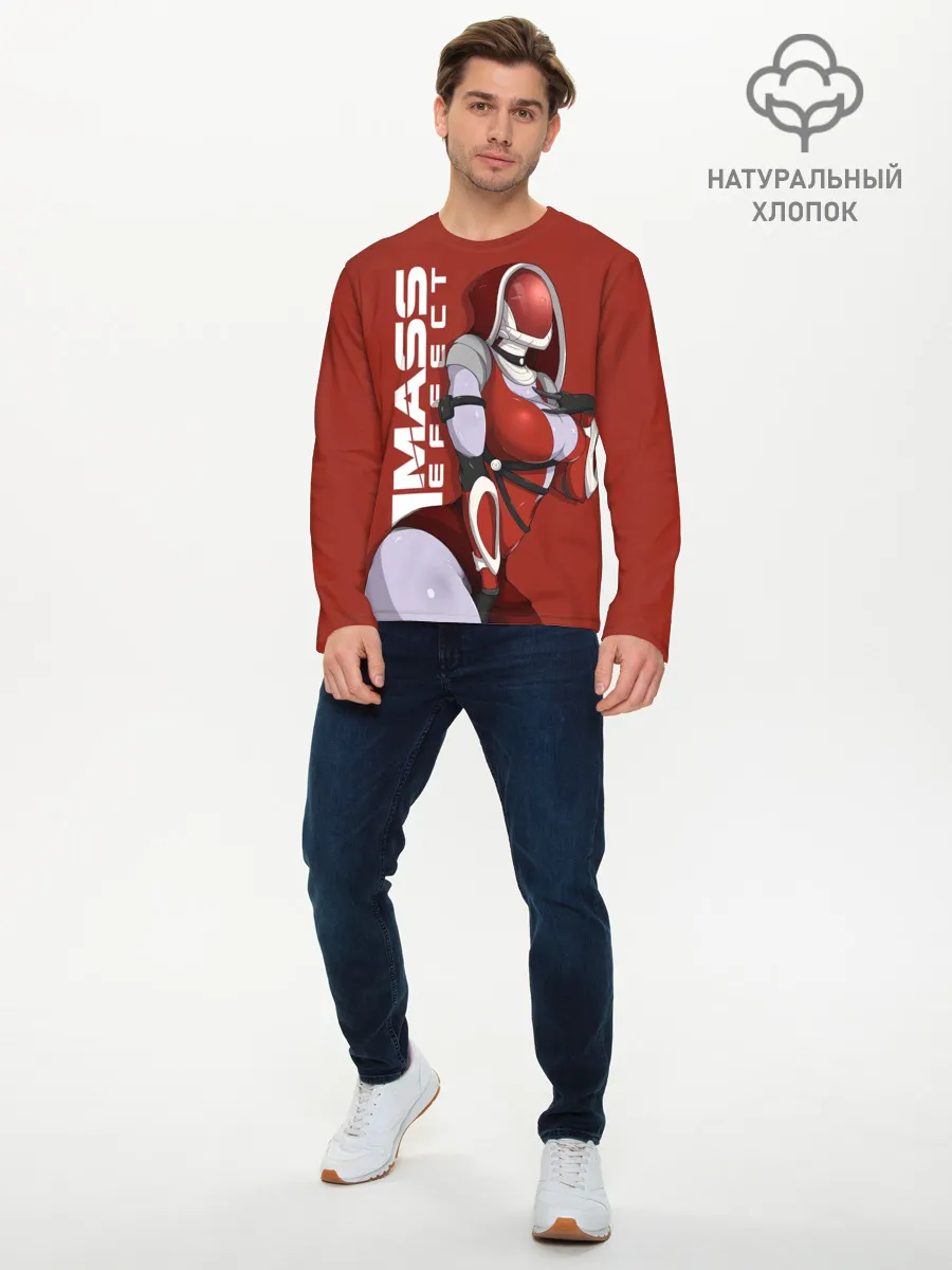 Мужской лонгслив базовый / mass effect