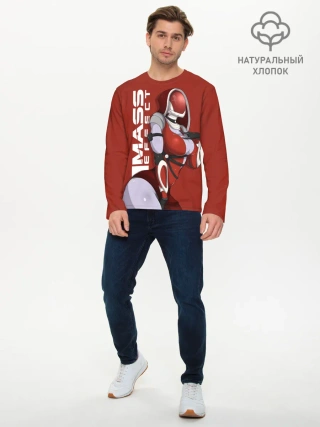 Мужской лонгслив базовый / mass effect