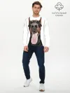 Мужской лонгслив базовый / Доберман / Doberman
