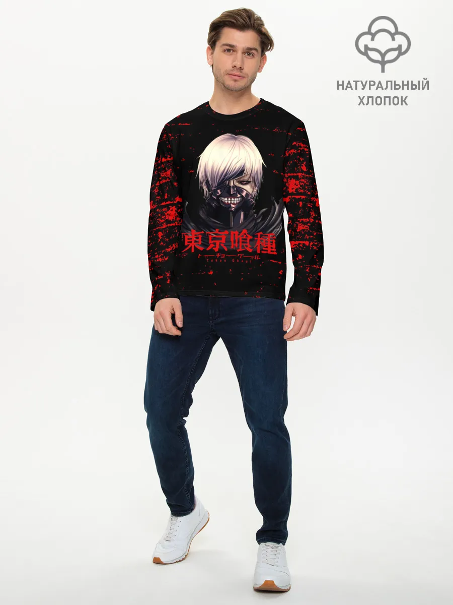 Мужской лонгслив базовый / Tokyo Kaneki