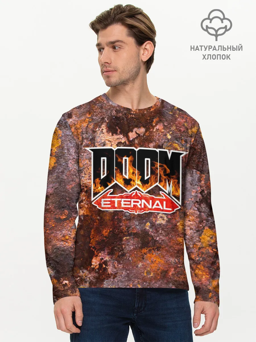 Мужской лонгслив базовый / DOOM Eternal