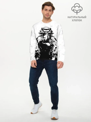 Мужской лонгслив базовый / The Witcher 3 / Ведьмак 3