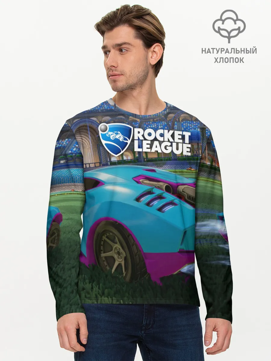 Мужской лонгслив базовый / Rocket League