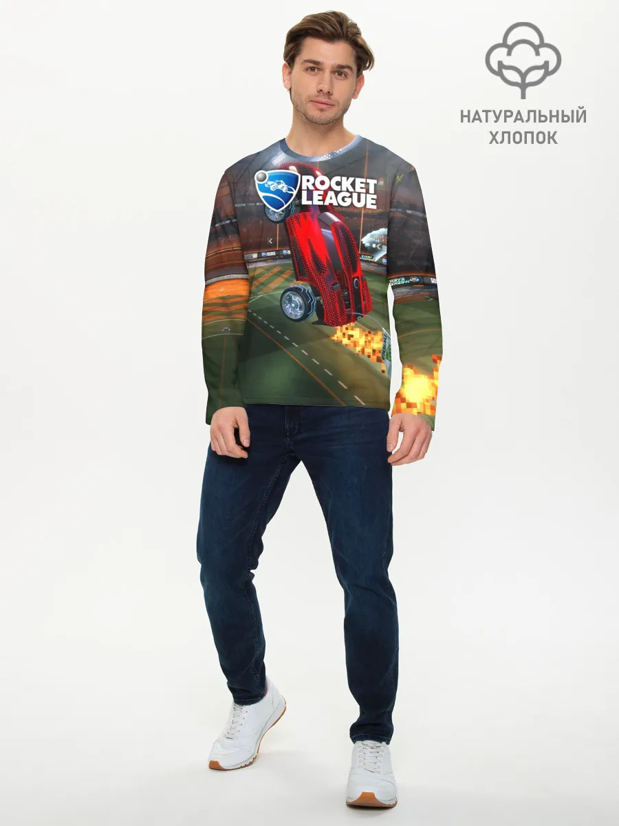 Мужской лонгслив базовый / Rocket League