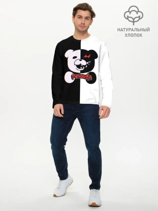 Мужской лонгслив базовый / MONOKUMA / МОНОКУМА GLITCH
