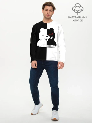 Мужской лонгслив базовый / MONOKUMA / МОНОКУМА BEAR