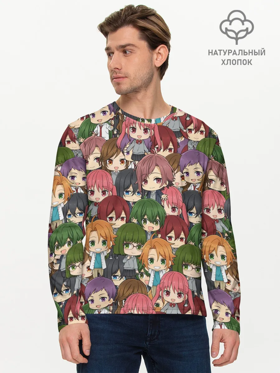 Мужской лонгслив базовый / Horimiya Chibi