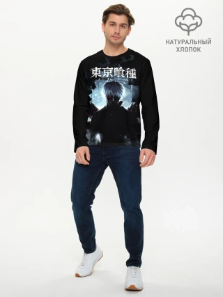 Мужской лонгслив базовый / Tokyo Ghoul Kaneki Ken