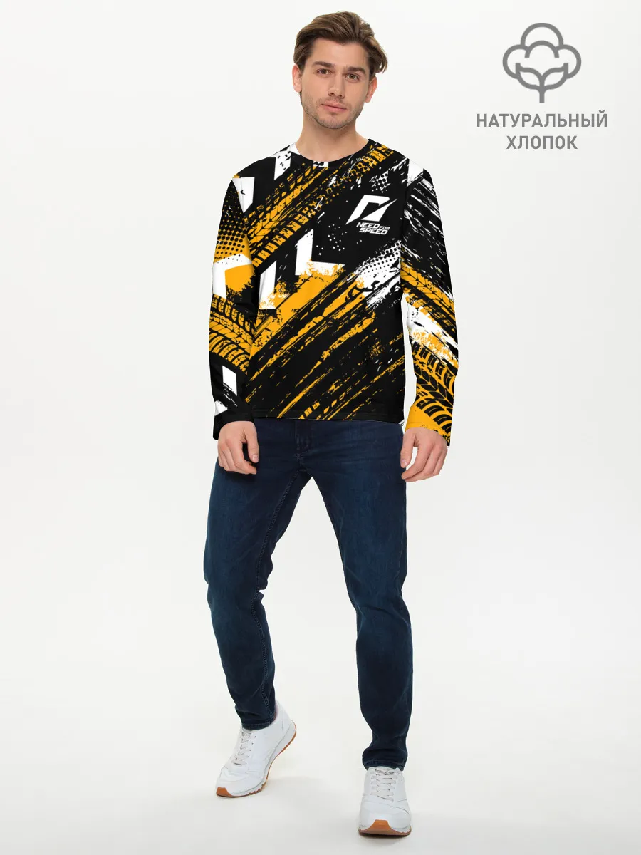 Мужской лонгслив базовый / NEED FOR SPEED