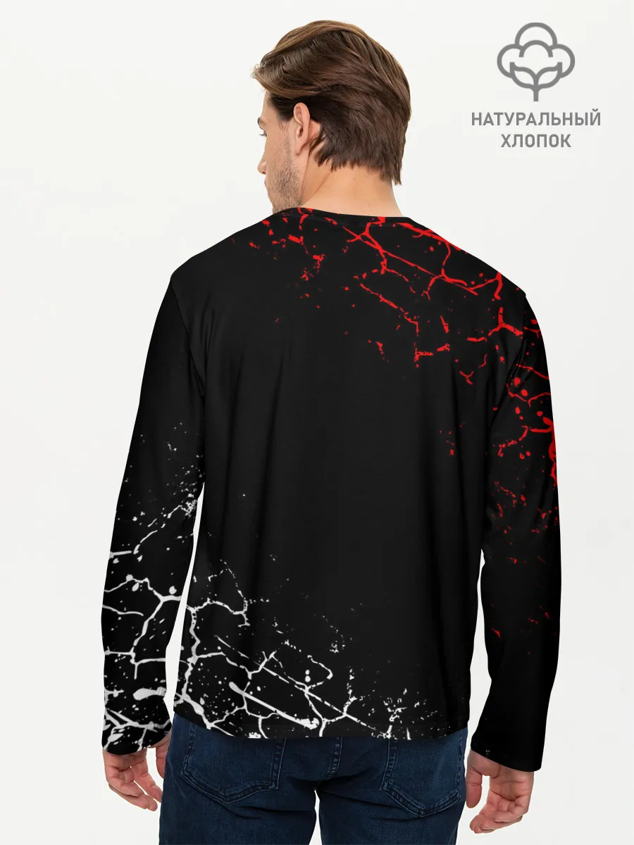 Мужской лонгслив базовый / Кулаки Сайтамы