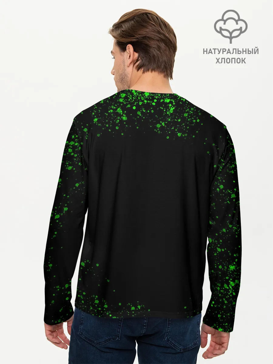 Мужской лонгслив базовый / Матрица мата | Анонимус