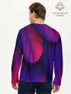 Мужской лонгслив базовый / Фиолетовые Перья