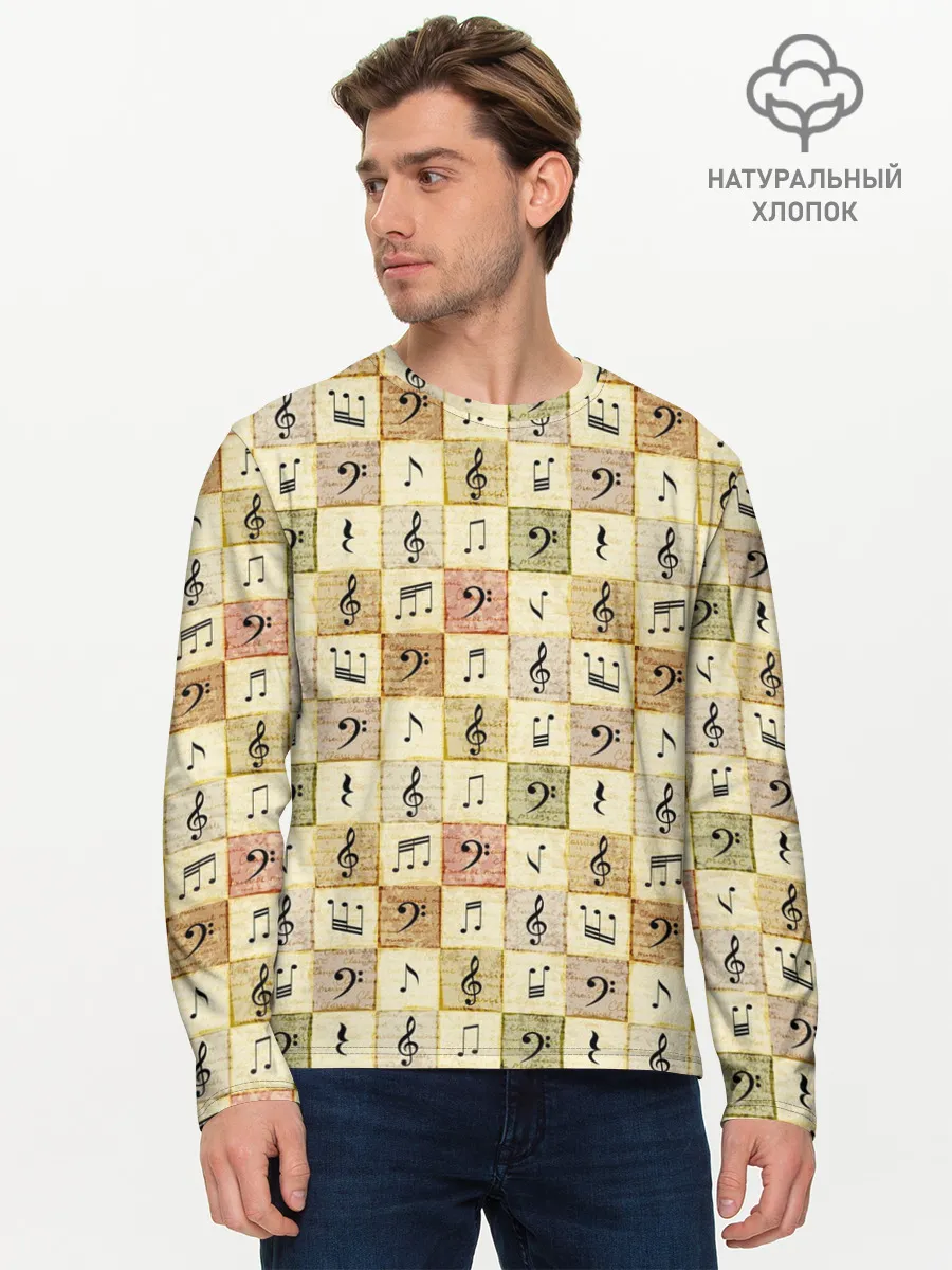 Мужской лонгслив базовый / Музыкант