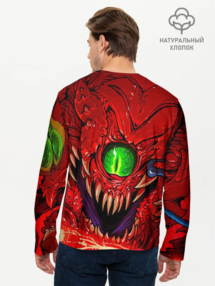 Мужской лонгслив базовый / DOOM Eternal