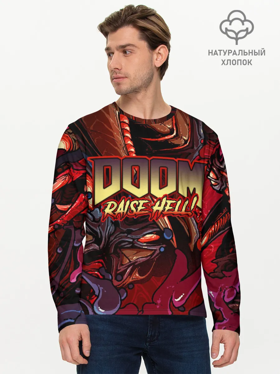 Мужской лонгслив базовый / DOOM Eternal