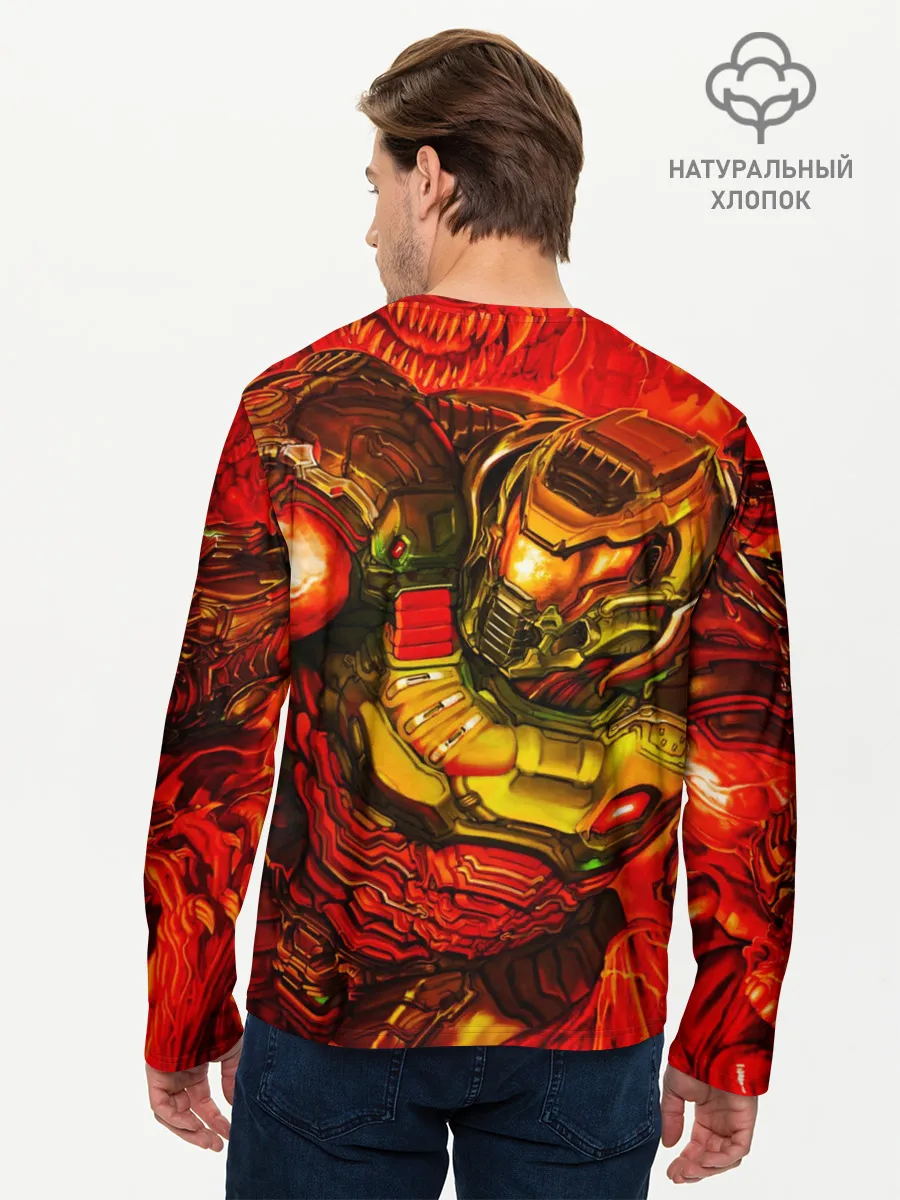 Мужской лонгслив базовый / DOOM Eternal