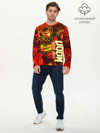 Мужской лонгслив базовый / DOOM Eternal