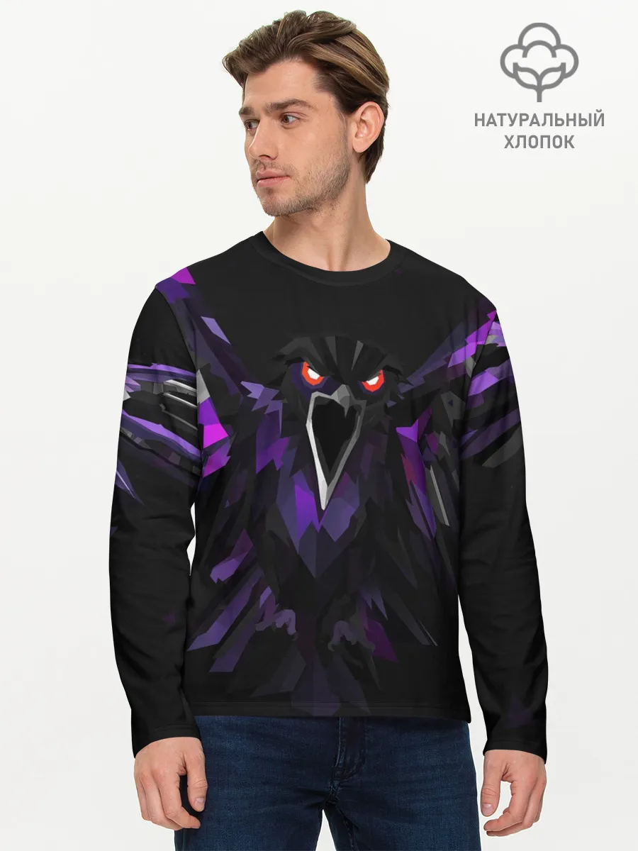 Мужской лонгслив базовый / Ястреб