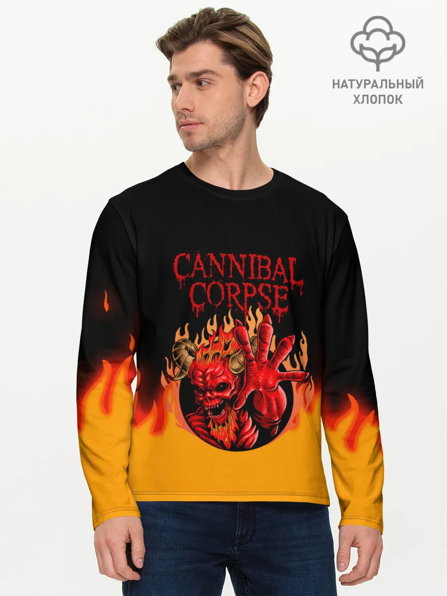 Мужской лонгслив базовый / Cannibal Corpse | Труп Каннибала