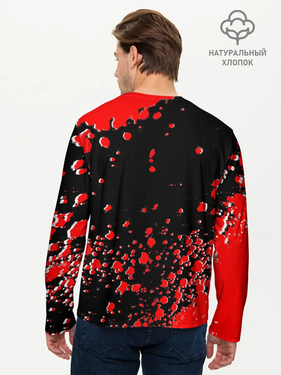 Мужской лонгслив базовый / я зомби