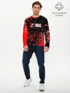 Мужской лонгслив базовый / я зомби