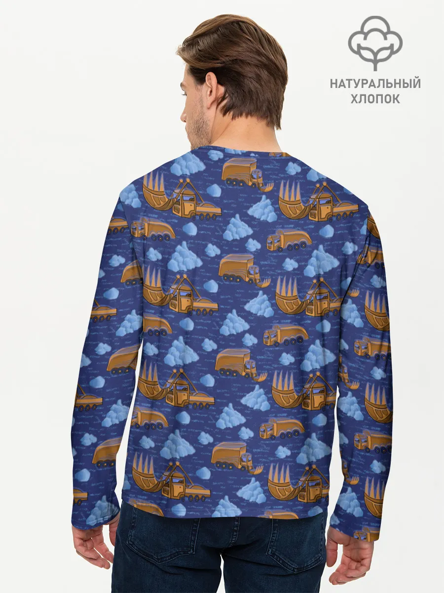 Мужской лонгслив базовый / Весна, но все еще снежная.