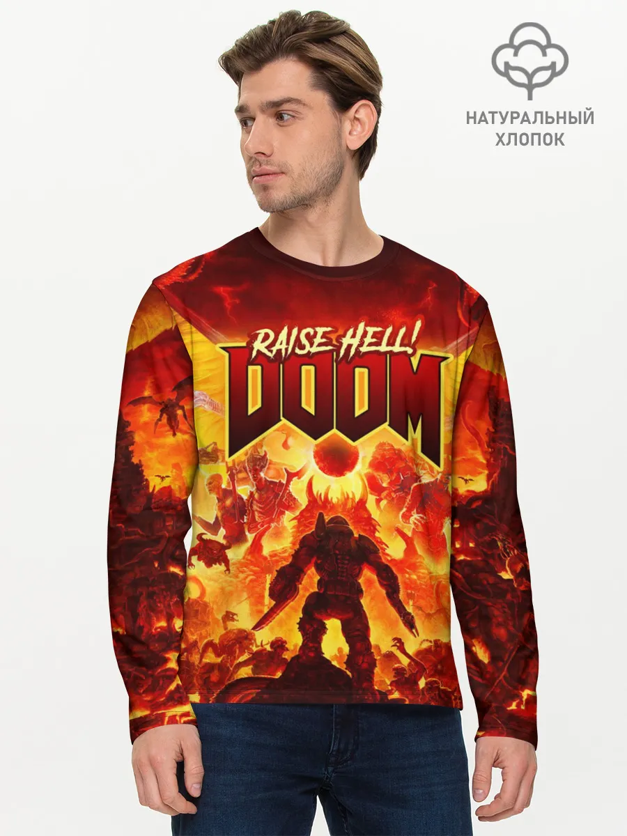 Мужской лонгслив базовый / DOOM