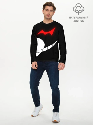 Мужской лонгслив базовый / monokuma пол лица