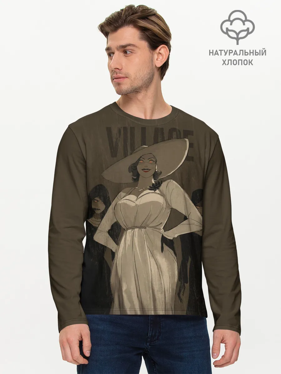 Мужской лонгслив базовый / Леди Димитреску