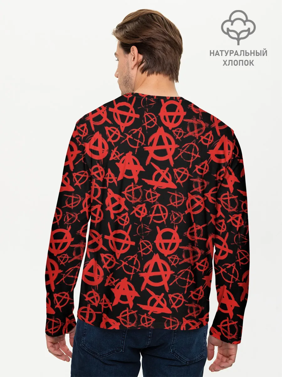 Мужской лонгслив базовый / Анархия
